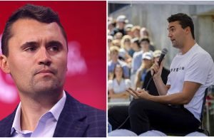 Moment US activist Charlie Kirk was taken down by gunman while delivering a speech