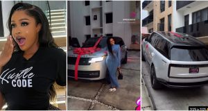 “Na hard work buy am” – Uche Montana splurges millions of naira on brand-new 2025 Range Rover SUV