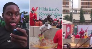 “Dem no wash rice?” – Peller storms Eko Hotel to support Hilda Baci (Video)