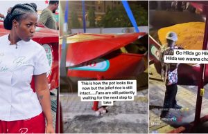 Scary moment Hilda Baci’s pot broke during cookathon