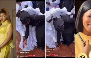 Heartbreaking video as Phyna pours sand into late sister’s grave amid tears
