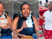 Lady who got 5 plates of Hilda Baci’s Jollof rice, gives unexpected review (Video)
