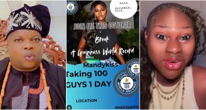 “100 men in 24 hours”: Mandy Kiss risks arrest as Ogun monarch steps in over proposed record attempt