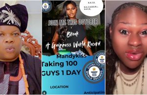 “100 men in 24 hours”: Mandy Kiss risks arrest as Ogun monarch steps in over proposed record attempt