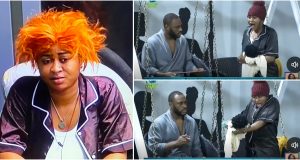 Moment Imisi almost throws ‘baby’ away after it cried for the first time (Video)