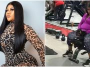 Nkechi Blessing trends online as unknown individual captures her raw/unfiltered look at gym