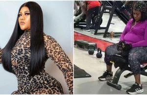 Nkechi Blessing trends online as unknown individual captures her raw/unfiltered look at gym