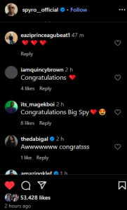 reaction on sproys news