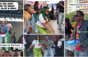 Enioluwa arrives with big plate, Veekee James, others storm Eko hotel to support Hilda Baci’s cookathon