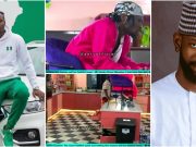 “Wahala man” – Faith sits on kitchen counter, dares Mensan as engage in hot exchange (Video)