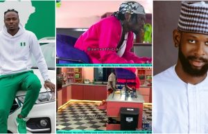 “Wahala man” – Faith sits on kitchen counter, dares Mensan as engage in hot exchange (Video)