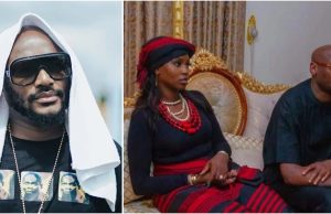 “Natasha even burst bottles” – 2Baba allegedly arrested in London following heated clash with wife in London (Video)