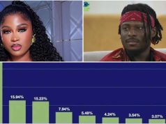 #BBNaija: How viewers/fans voted for the top 9 housemates
