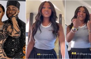 “I never knew she’s like this” – Rare video of Chioma Adeleke on private jet with husband gets people talking