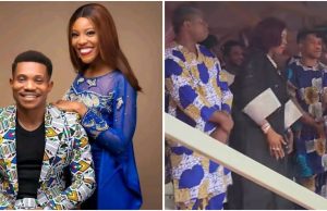 “Action woman” – Video showing what Pastor Jerry Eze’s wife, Eno did after lady blocked his view at event gets people talking