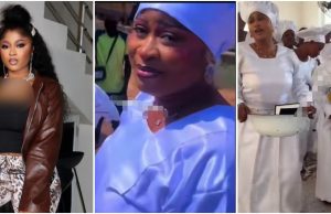 “She kept her words” – Imisi storms Celestial Church for thanksgiving following BBNaija win (Video)