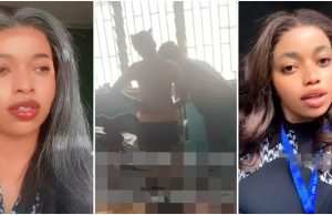 “Na wa oo” – Lady who hired man to paint junior sister’s room, reveals what she caught him doing to her (Video)