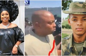 “Me sef follow notice am”: Woman shares what she observed about man who stood close to Wike during clash with naval officer