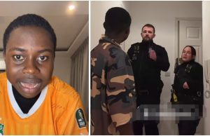 “See as he compose” – Moment UK Police stormed Peller’s apartment during livestream (Video)