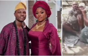 “My wife is pregnant” – Disturbing video as young couple cries out from kidnappers’ den, man reveals what they want to do to his wife