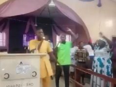“What happening in Nigeria?” – Scary video showing moment bandits stormed church during worship in Kwara state emerges