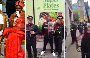 “He don see shege” – Alleged video showing moment 2Baba was arrested in London following clash with wife, Natasha in London surfaces