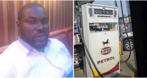 Man who went to Dangote’s brother’s fueling station, MRS shows off actual price of petrol