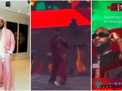 “Meanwhile Wizkid dey attend party for Lagos” – Davido’s awesome performance at AFCON opening ceremony wows many (Video)