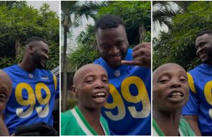 “Wetin do am?”: Netizens spot something strange on Victor Boniface ears as he links up with Kolu (Video)