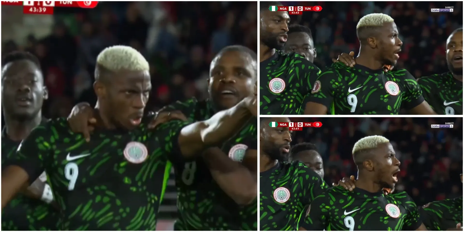 #AFCON: “The guy too dey worry” – Clearer video shows what Victor Osimhen actually did that made referee to give him yellow card immediately after scoring against Tunisia