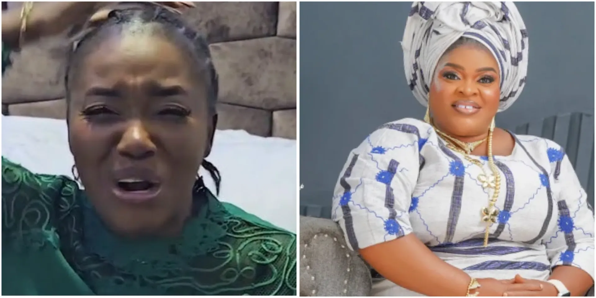 “Wake me up from this terrible nightmare” – Biola Bayo breaks down, shares plan she had with Allwell Ademola before sudden demise