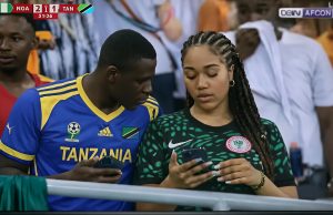 “The guy no get joy”: Netizens react to what Tanzania man was allegedly caught doing to female Nigerian fan during Tanzania vs Nigeria match