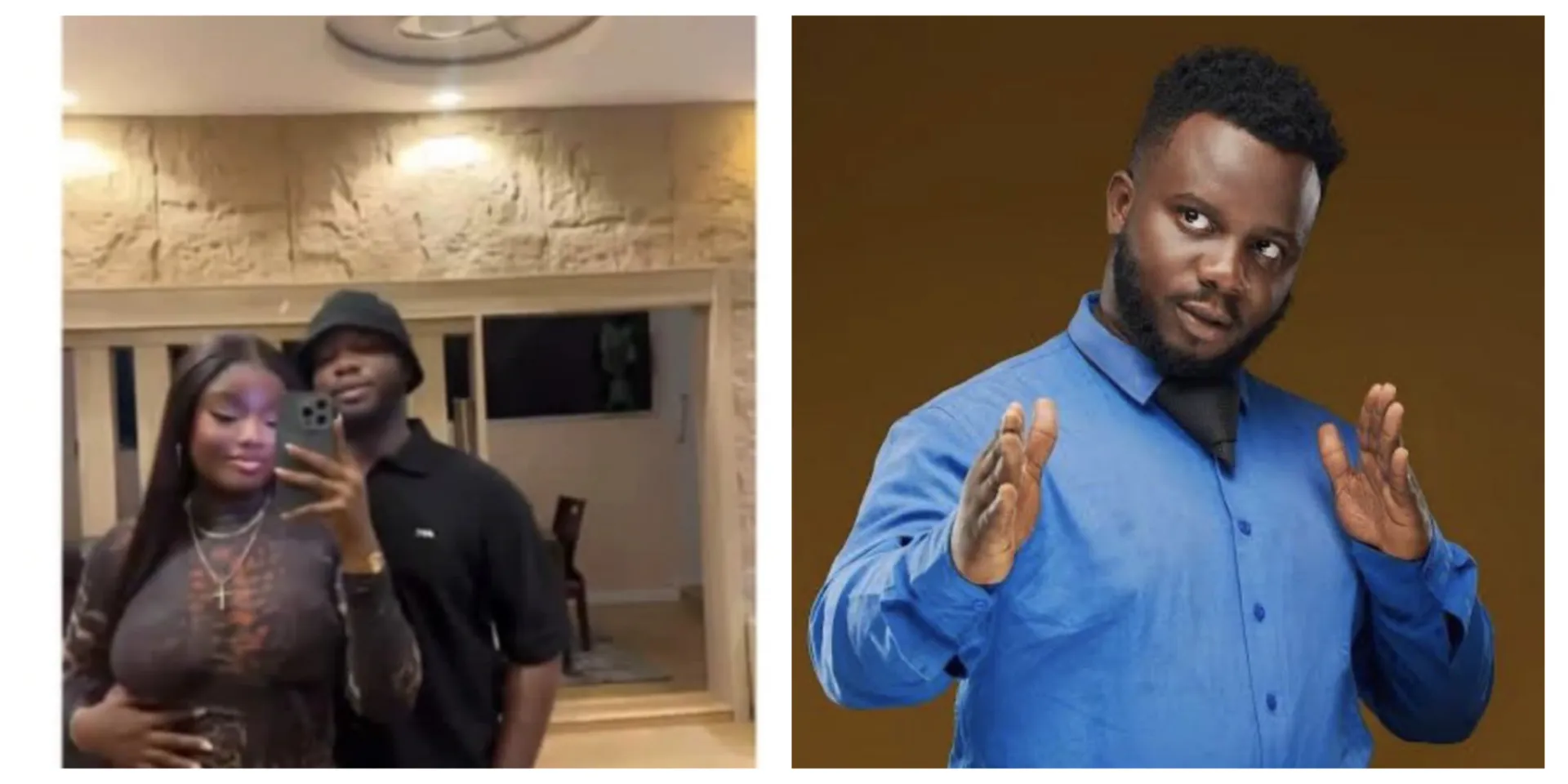 Sabinus sparks reactions as his clip with mystery lady surfaces online