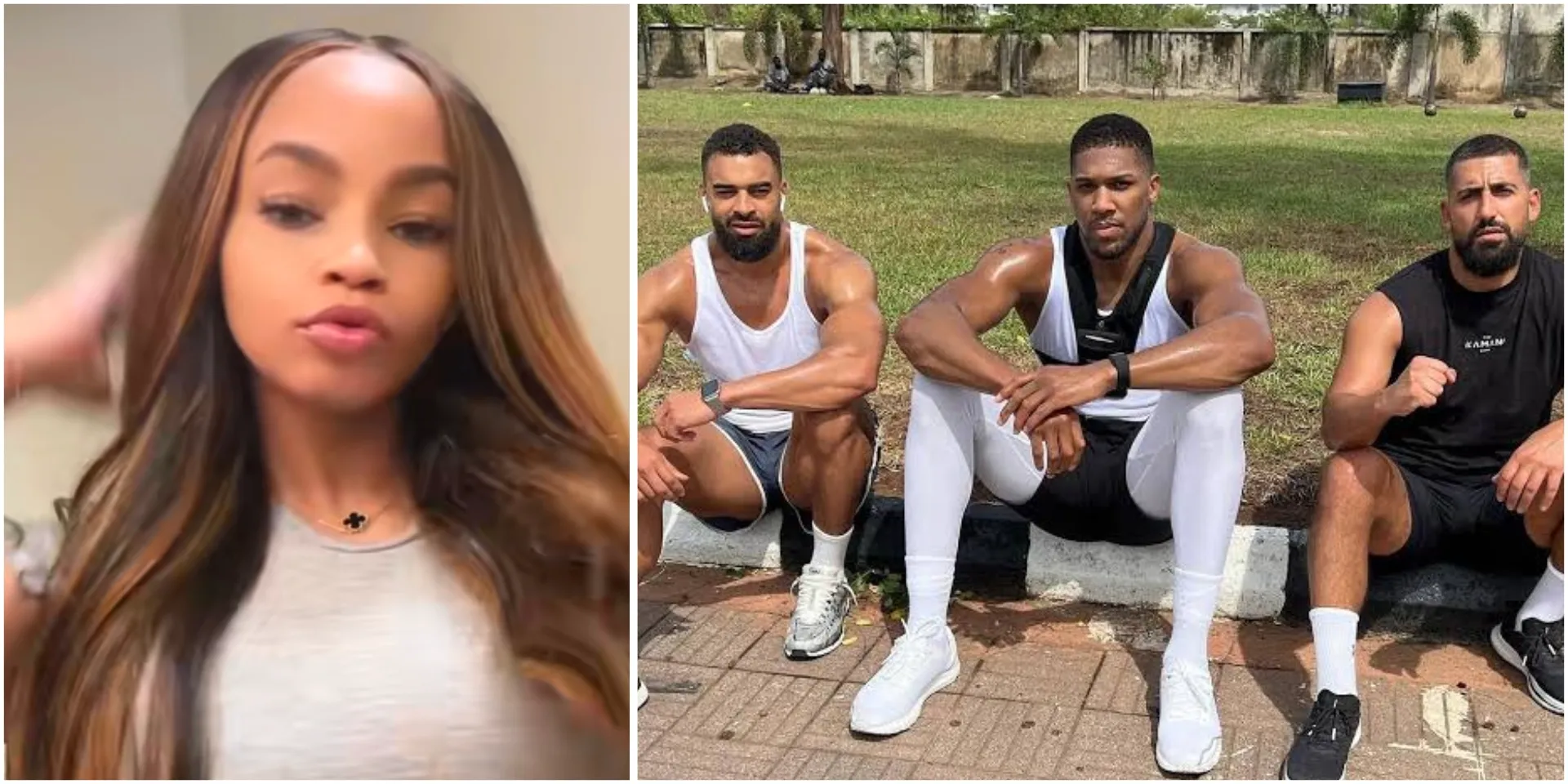 “We didn’t even know who they were”: Lady melts hearts as she shares old beach video of Anthony Joshua and late friends