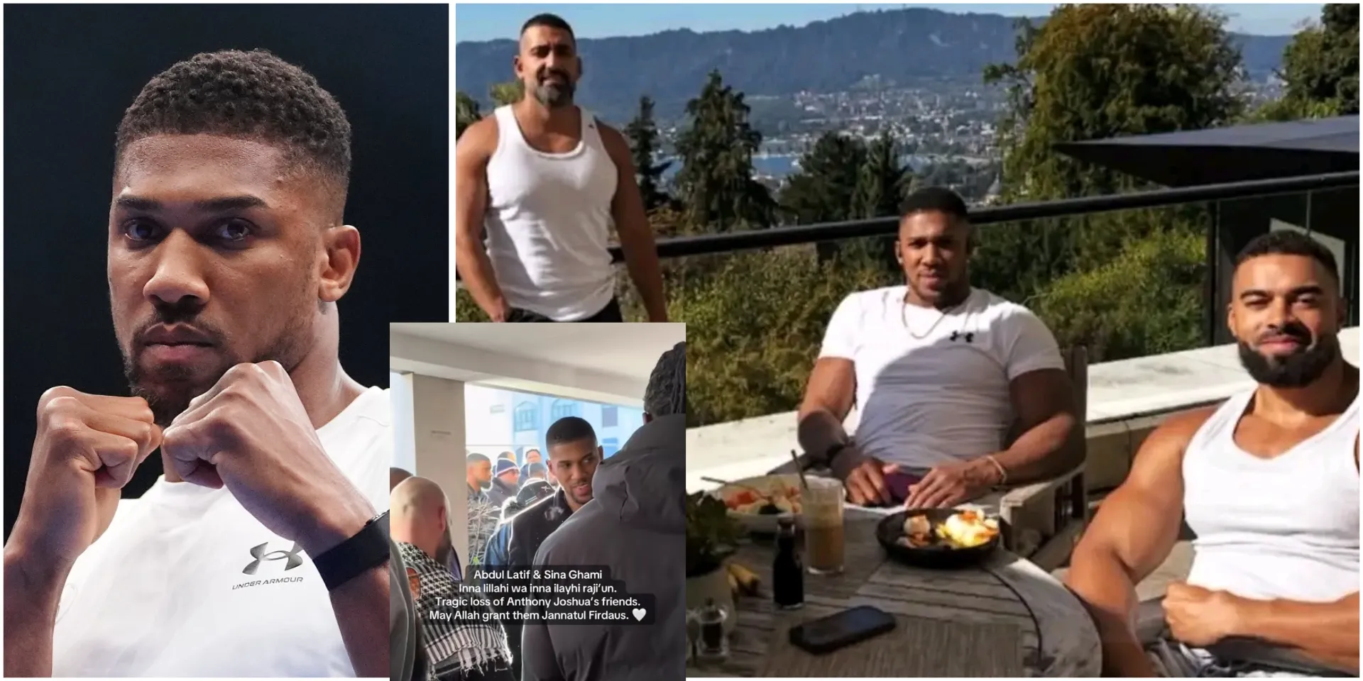 “Something is off about this” – New video showing Anthony Joshua at late friends’ funeral sparks buzz as netizens share observations