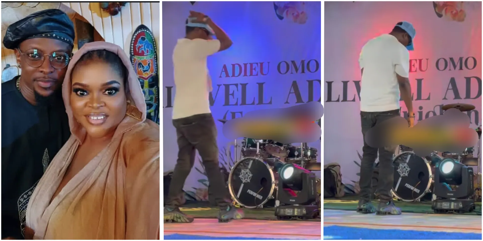 “Chai, Baba no get himself” – Nigerians react to video showing what Rotimi Salami did after being called up on stage during Allwell Ademola’s service of songs