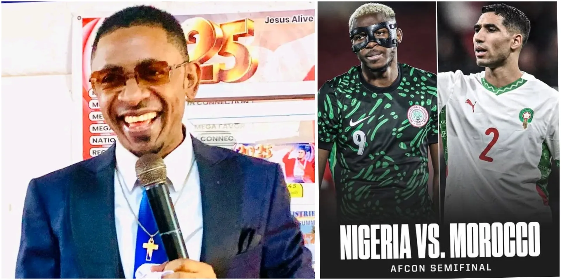 #AFCON: Prophet stirs reactions as he reveals exact scoreline Nigeria vs Morocco match will end with (Video)