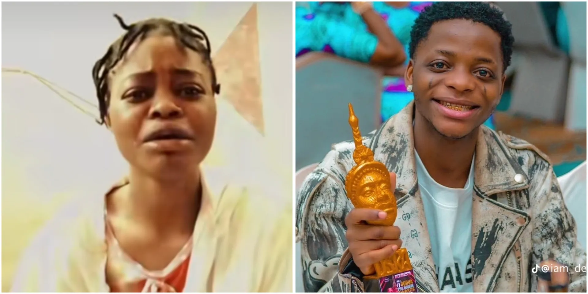 Destiny Boy’s sister cries out as she reveals true cause of his demise, addresses claims of him passing away at Babalawo’s house (Video)