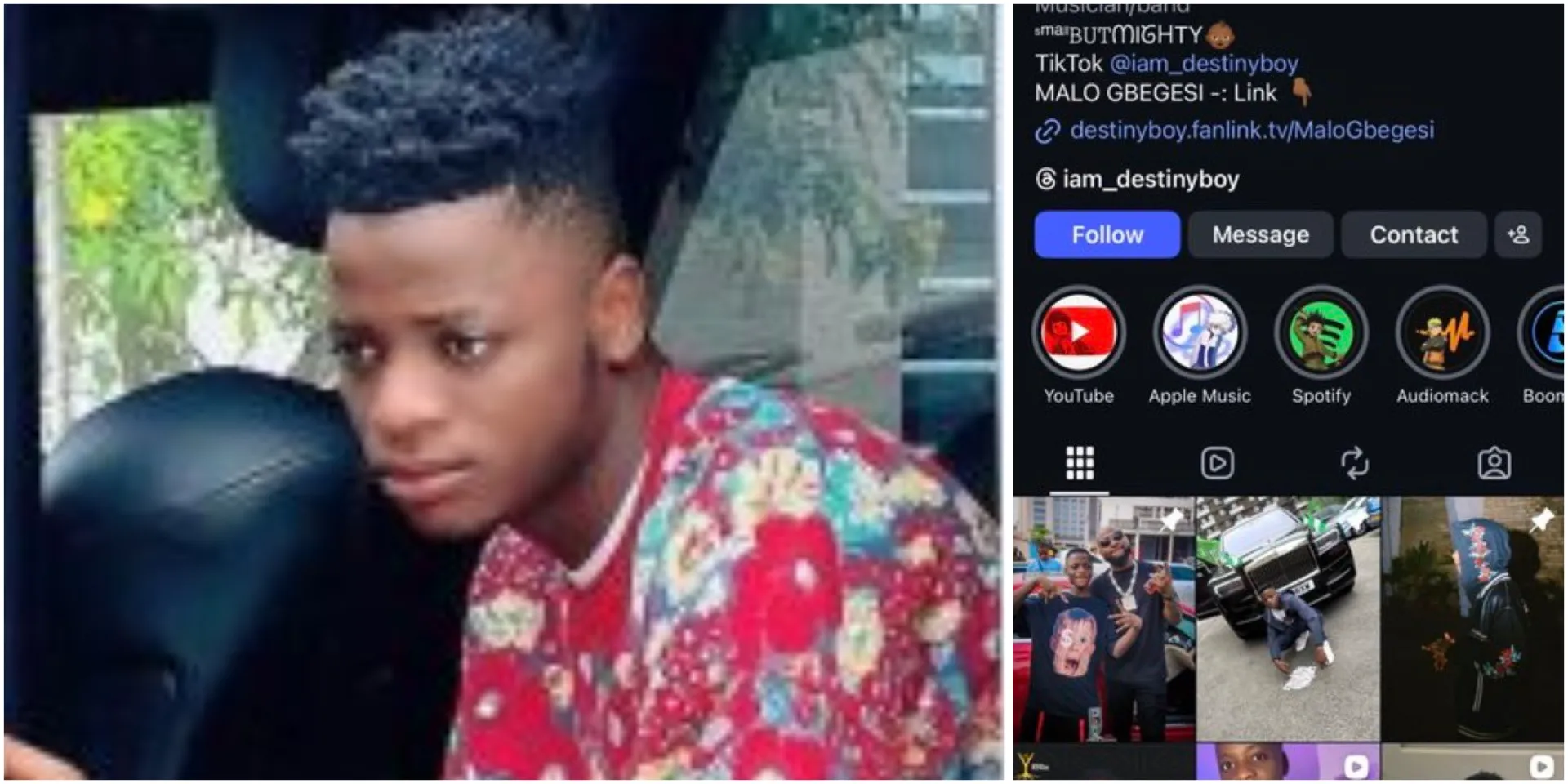 “E get as e be”: Man shares observation after noticing something unusual on late Destiny Boy’s Instagram handle
