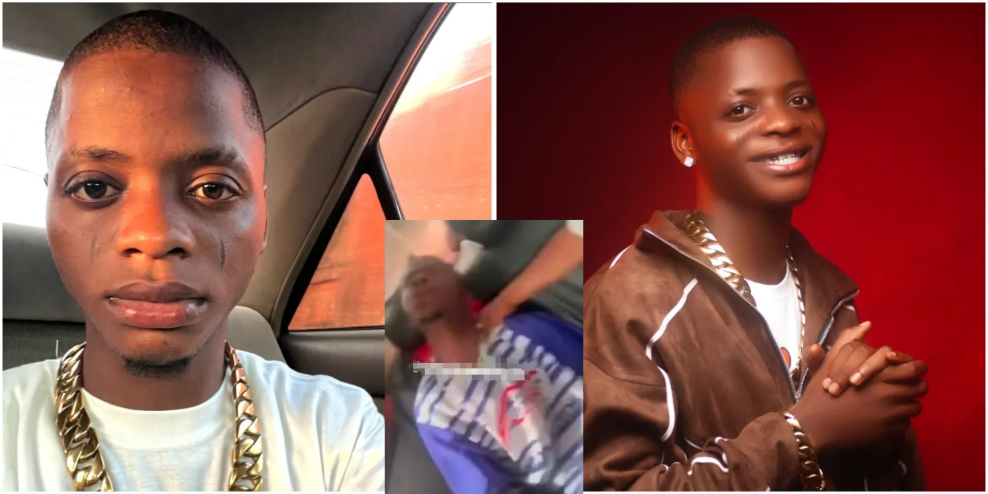 “The boy really suffer oo” – Rare video showing moment Destiny Boy experienced intense seizure attack in car emerges (Watch)
