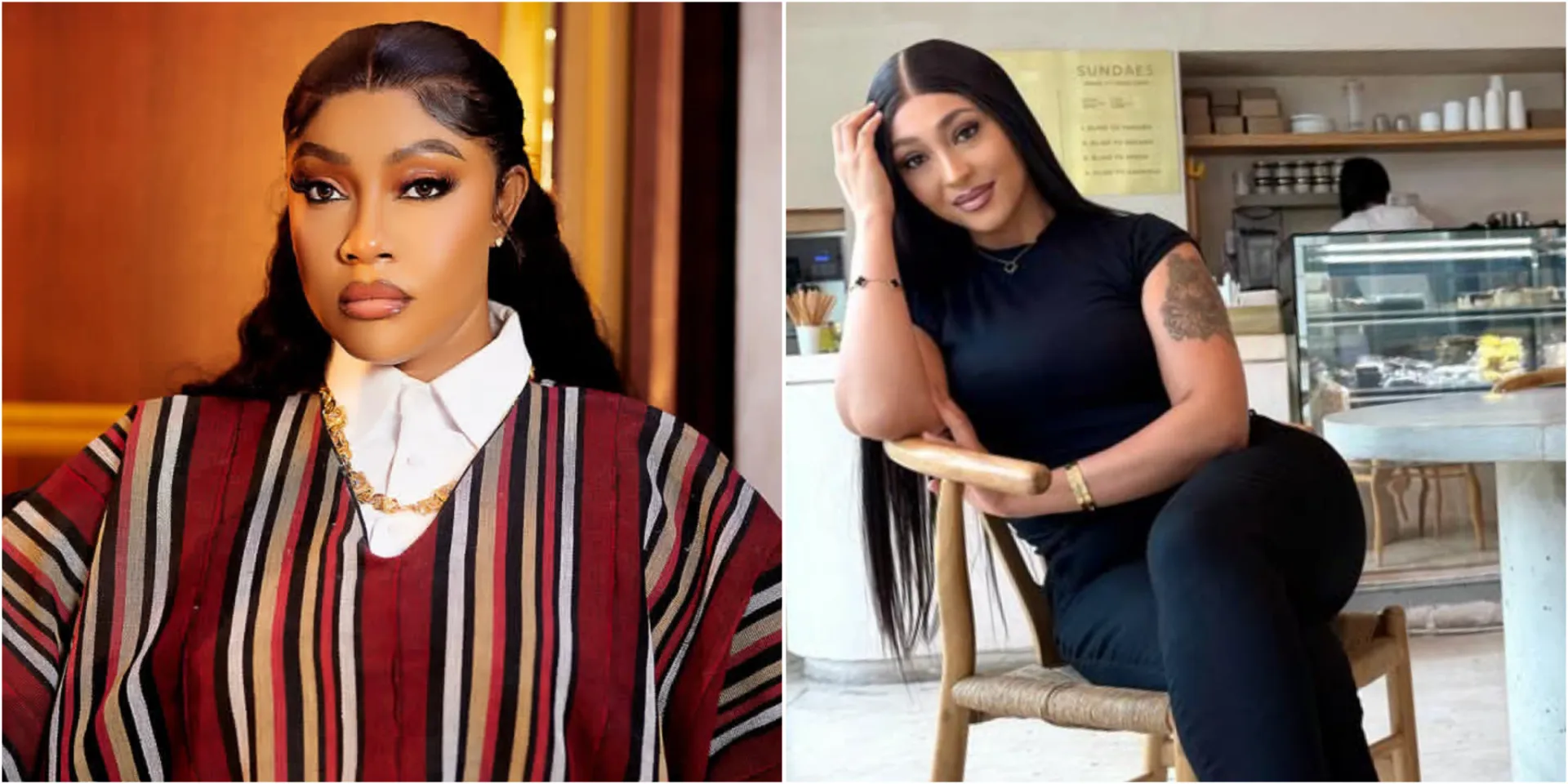 “This is too much” – Angela Okorie bitterly slams Rosy Meurer over post amid Tonto-Churchill reconciliation