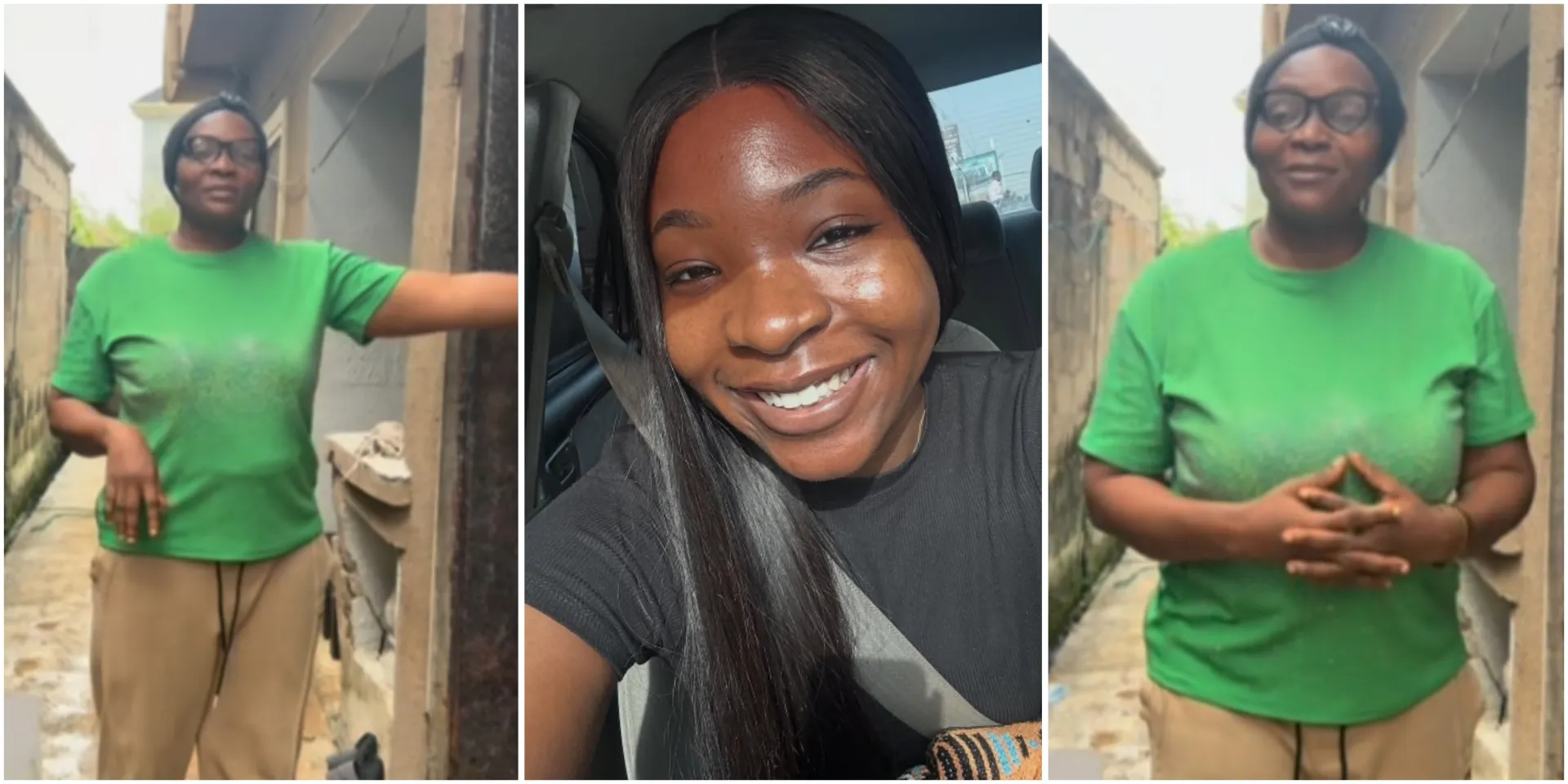Lady who paid condolence visit to Ifunanya’s mom posts video of what she saw at entrance door, netizens react