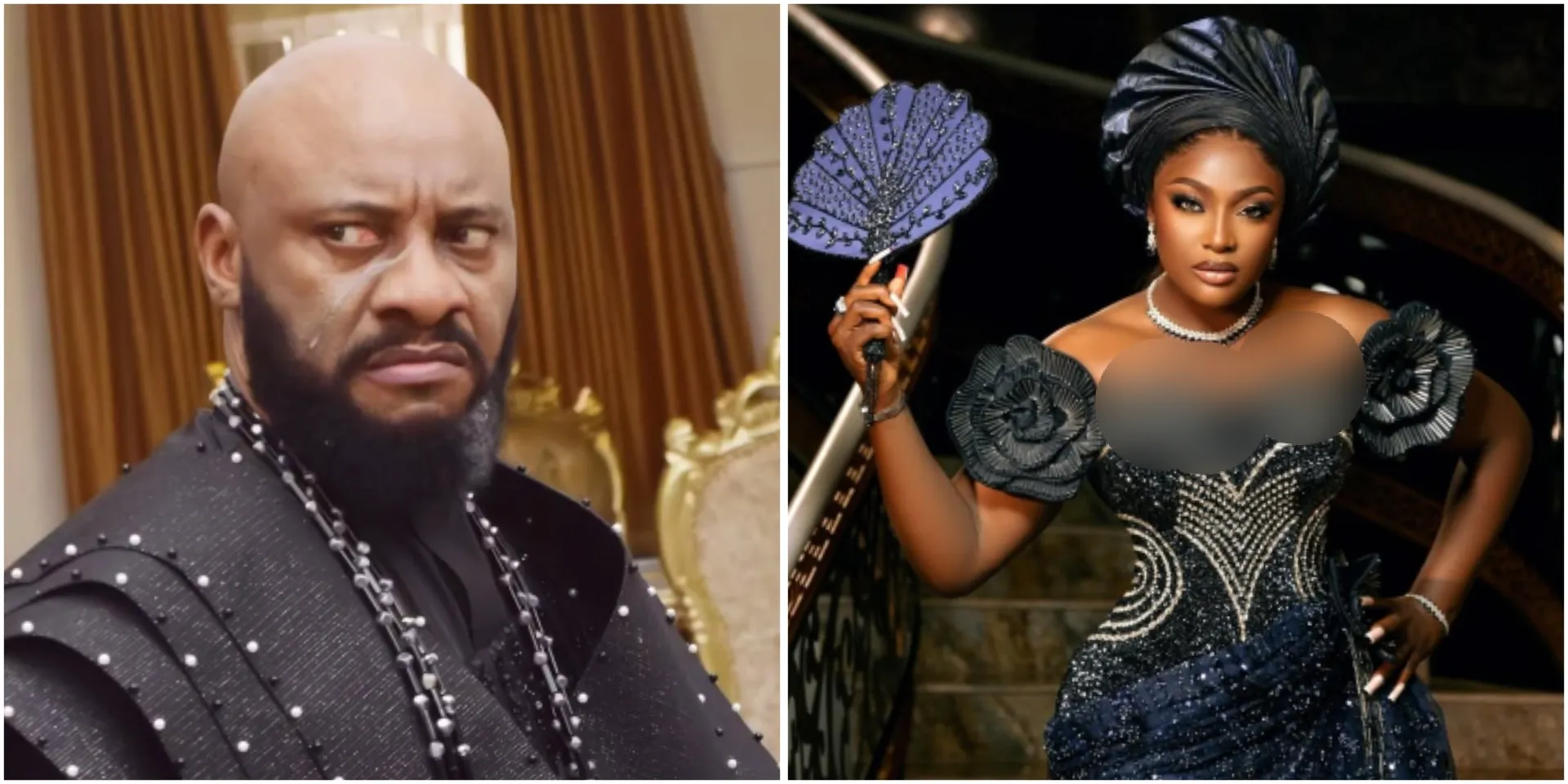Yul Edochie breaks silence after being dragged over what he allegedly did to Lizzy Gold at father’s burial (Video)