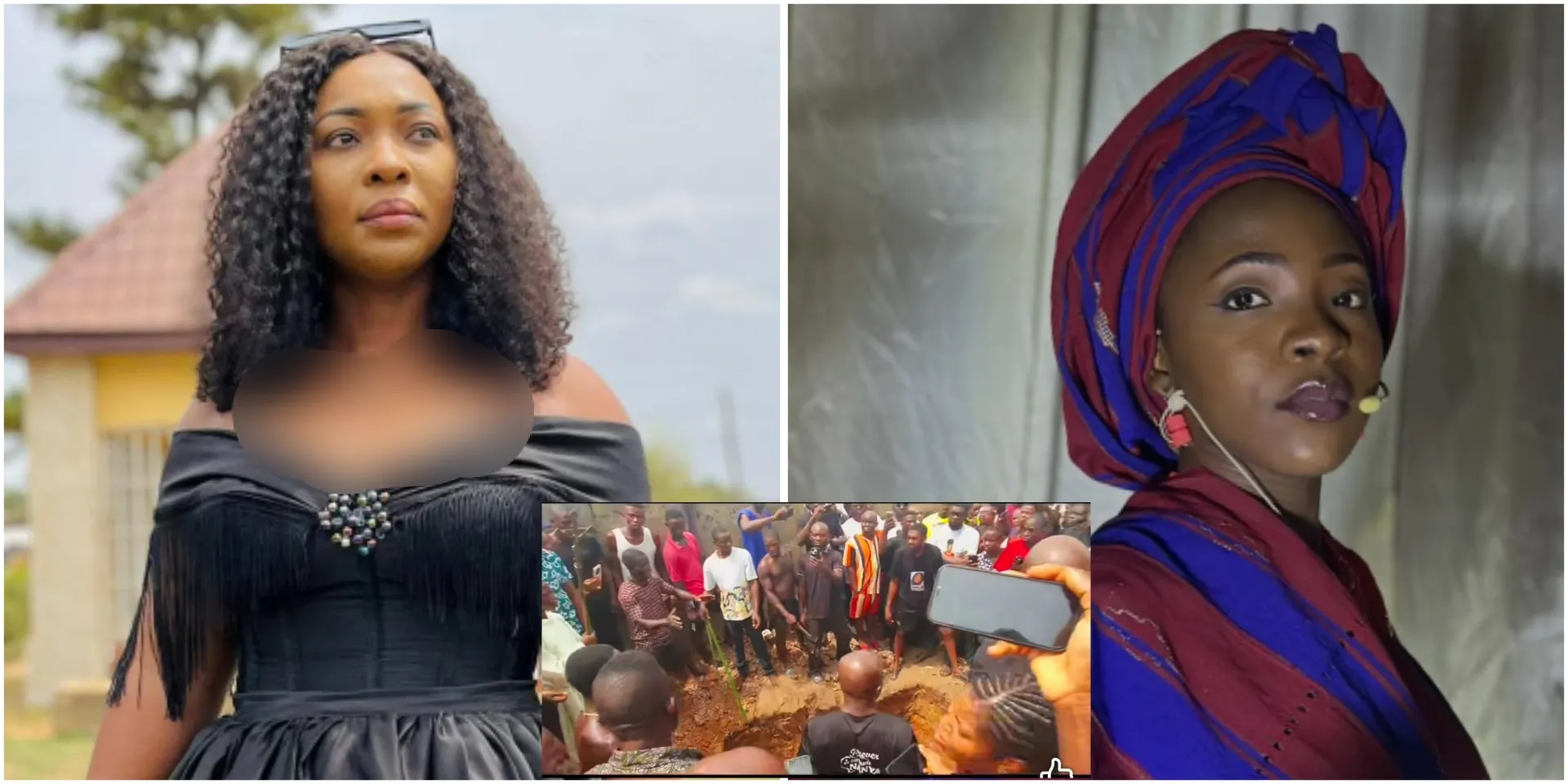 “Who born you?”: Lady posts rare video of what happened at late Nanyah’s graveside