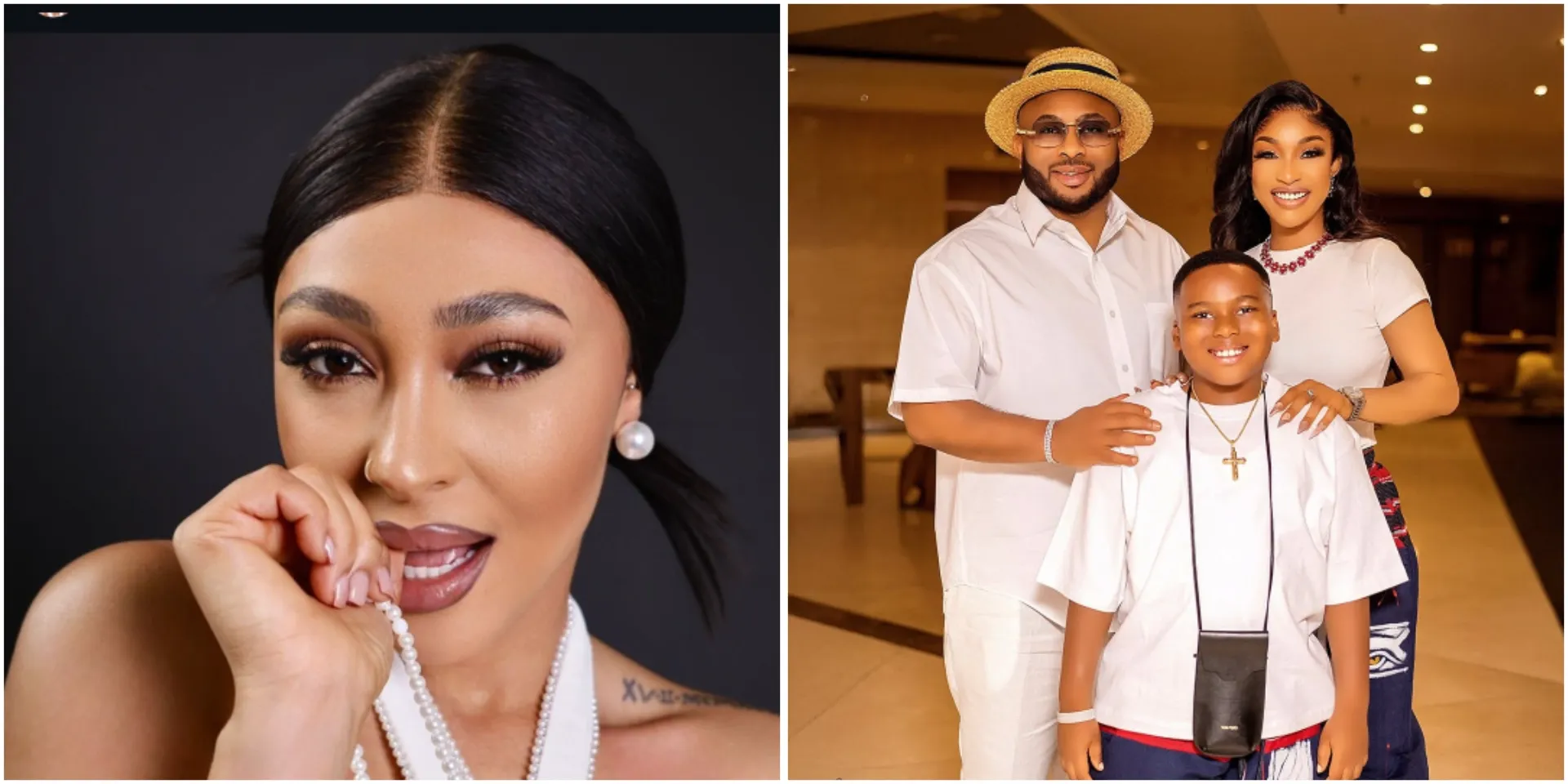 “E don set?” Rosy Meurer takes unexpected action against husband, Churchill after he celebrated son’s birthday with Tonto Dikeh