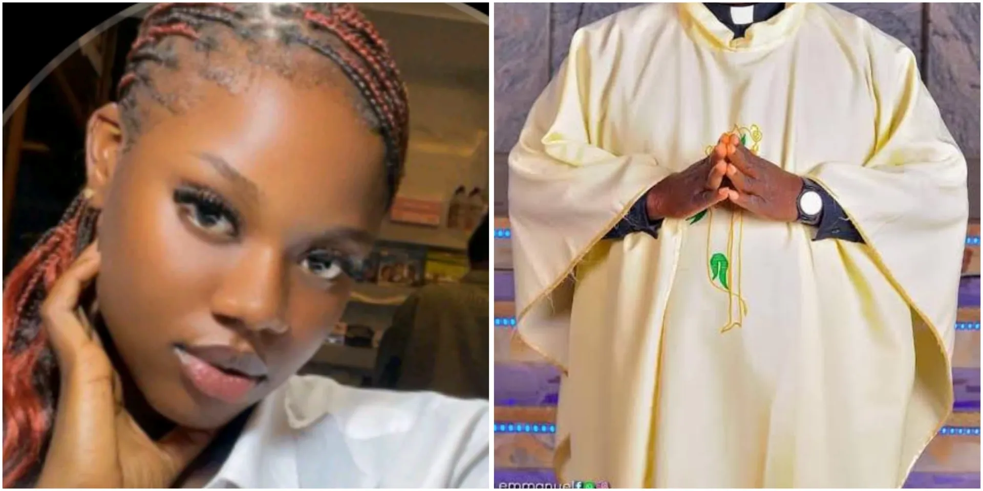 “Women are at risk”: Lady exposes disturbing condition Reverend father in his 70s gave her to continue sponsoring her in school